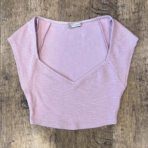 Zara Lavender Women's Crop Top. - Picture 2 of 7